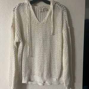 Joie Cream V-Neck Knit Sweater